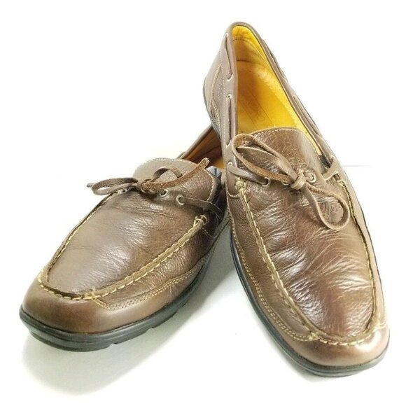 Sandro Mussolini Casual Loafer Men's Size 11 Brown Leather - Picture 3 of 9